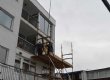 Glazing the large bay window