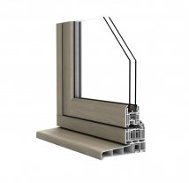 flush sash casement section